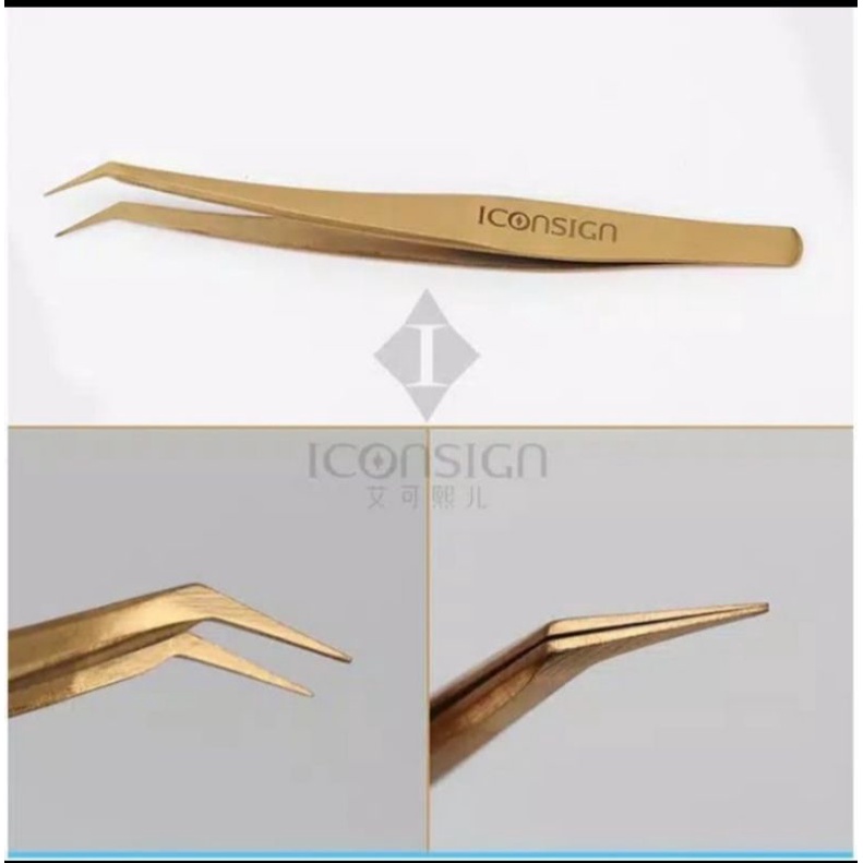 PINSET GOLD EYELASH EXTENSION / PINSET EYELASH EXTENSION HIGH QUALITY