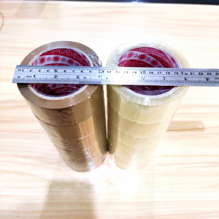 

Sale Lakban Bening/Coklat 3Jari Merek Lucky Tape Murah