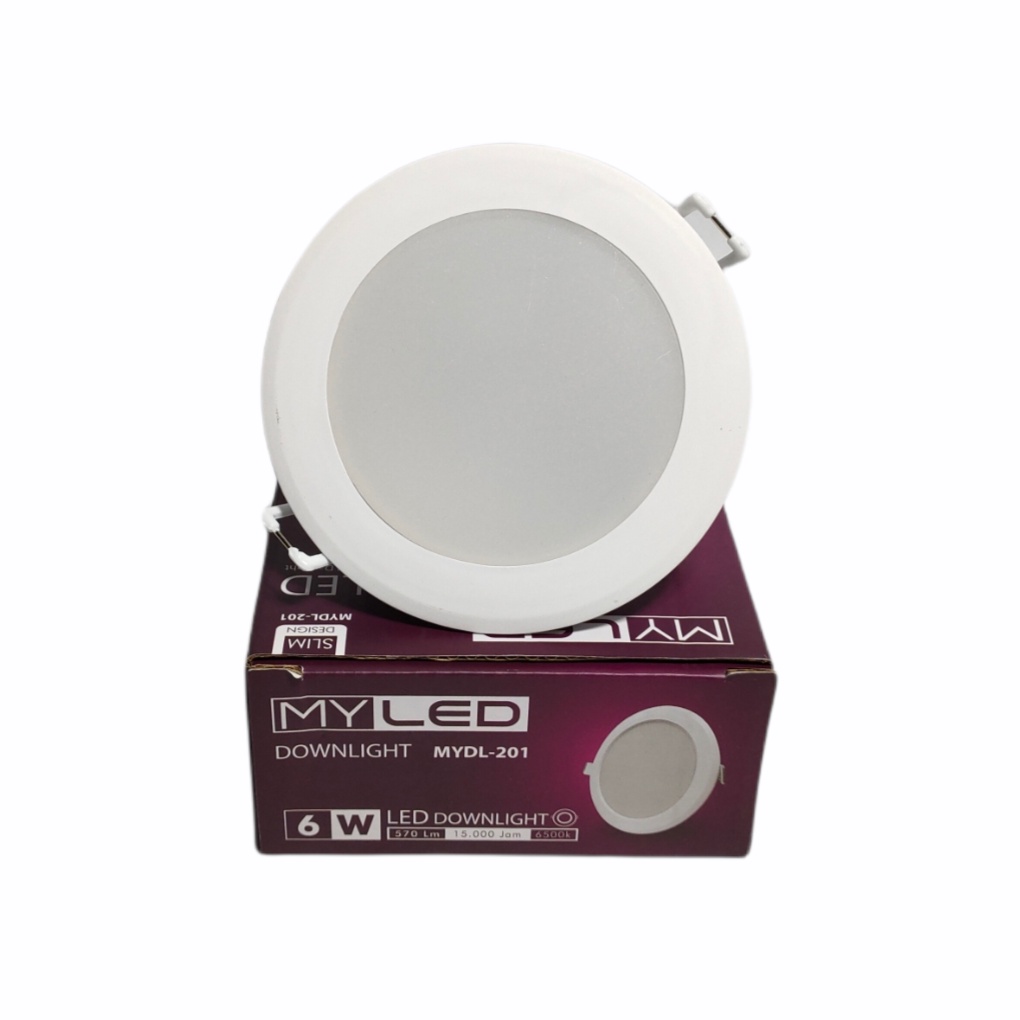 MYLED Lampu LED Downlight 6 Watt - Cahaya Putih