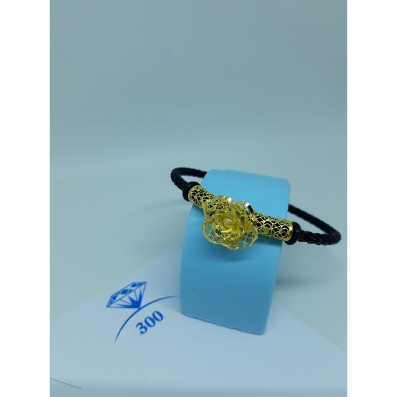Gelang tali bunga emas HWT 300