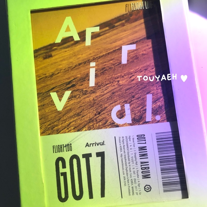 GOT7 [BAMBAM SIGNED] Arrival Album Never Ver.