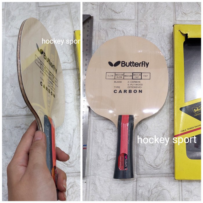 Kayu Bet Bat Pingpong Tenis Meja Butterfly Carbon