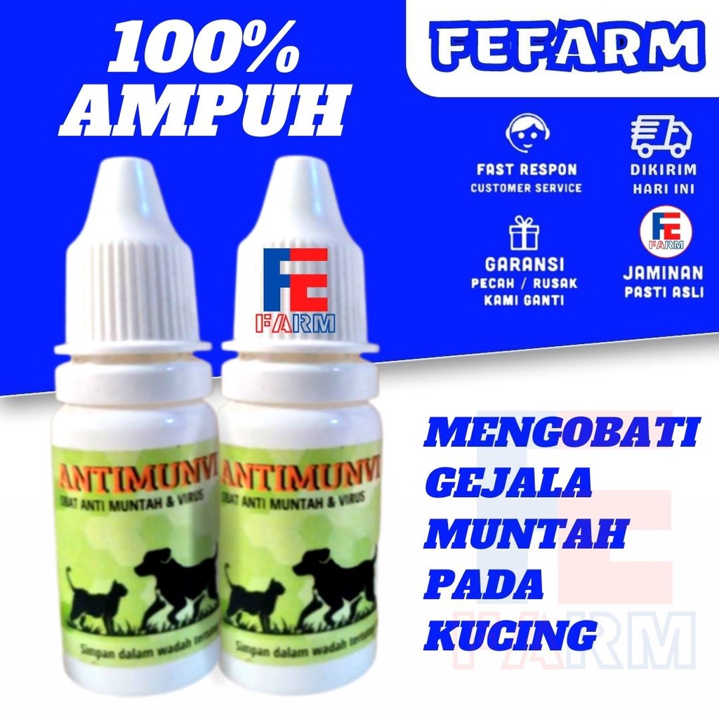 Antimunvi Anti Muntah Kucing Anjing FEFARM