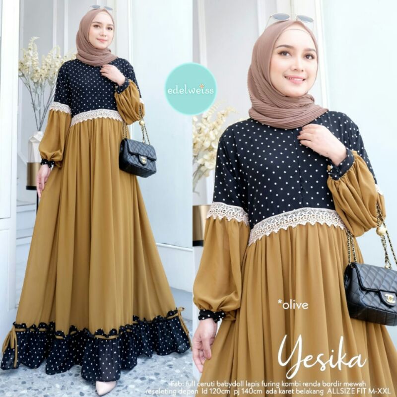 YESIKA MAXI Dress II Edelweiss