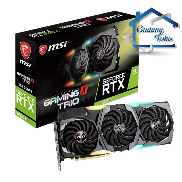 New VGA Gaming MSI Geforce RTX 2080 TI Gaming X Trio 11GB GDDR6