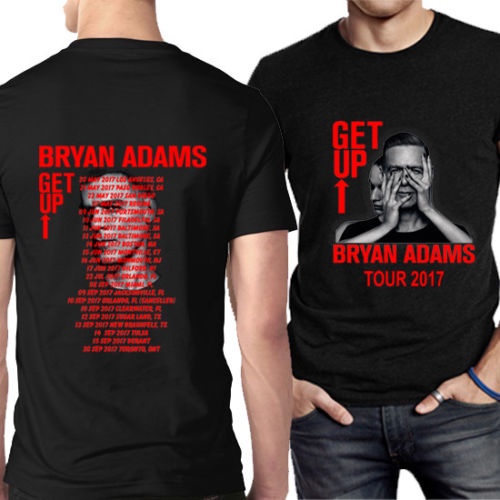 Kaos 2 Sisi Tshirt Legend Rock Bryan Adams Get UP Tour