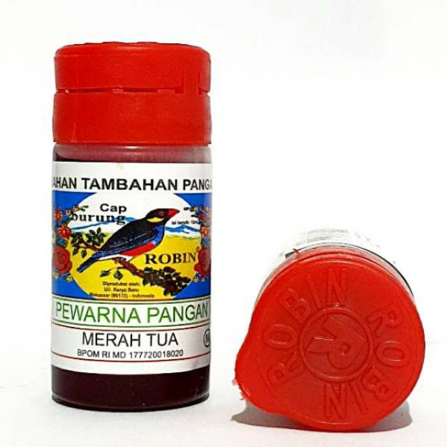 

3 Pcs Pewarna Merah Cap Robin 12 ml Food Colouring Bahan Kue Makassar Kasumba cair