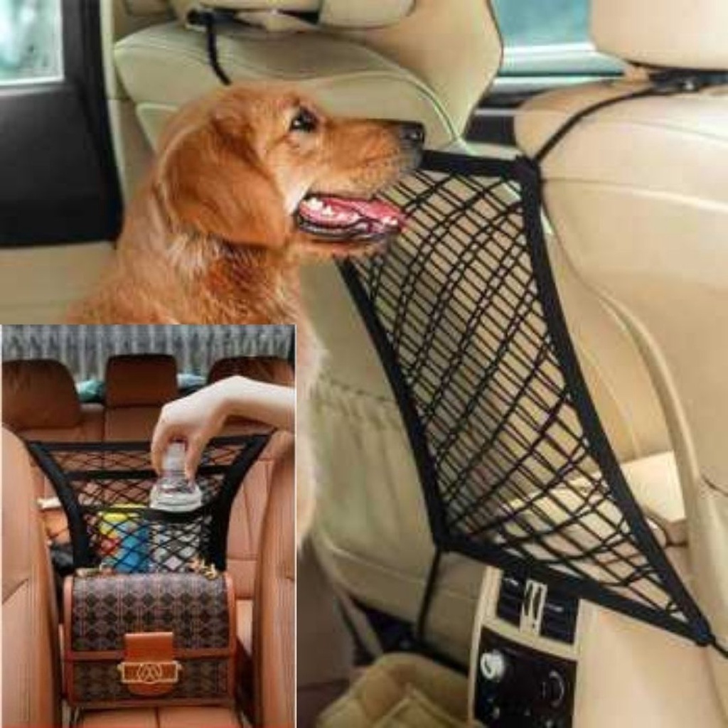 Aksesoris Mobil Kantong Jaring Pembatas Kursi Mobil Serbaguna Car Net Organizer Accesories Mobil Bri