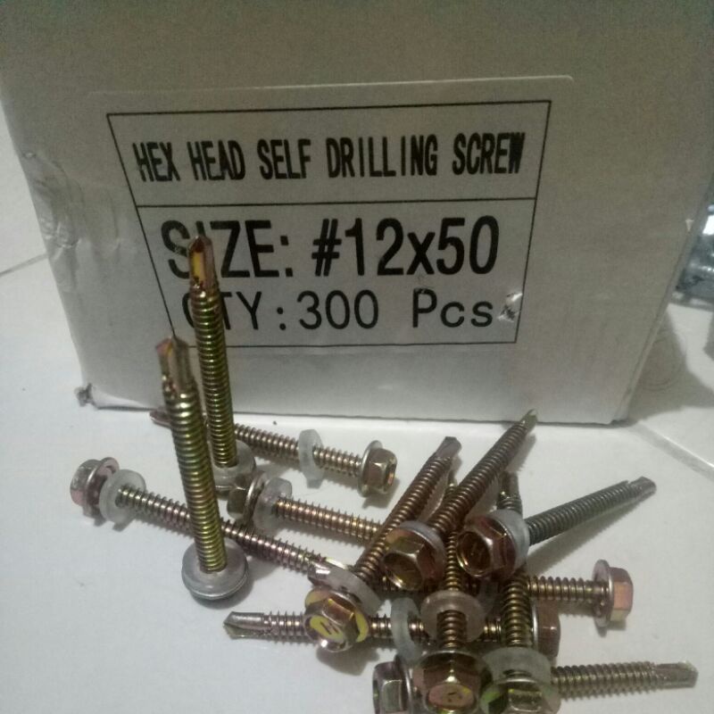 baut galvalum#drilling#baut canal ukuran 12x50#drilling5cm#