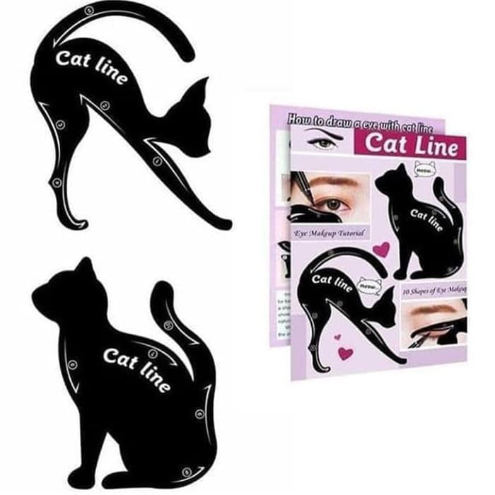 CETAK ALIS CAT LINE EYE MAKE UP CETAKAN EYELINER - 1 SET ISI 2 PCS