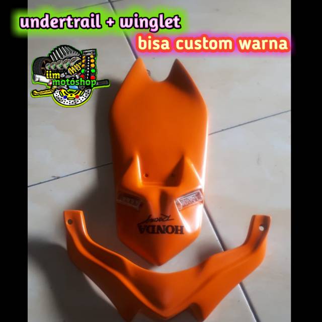 Undertrail cbr 150 facelift winglet slebor cbr spakbor kolong variasi aksesoris terbaru K45N K45G
