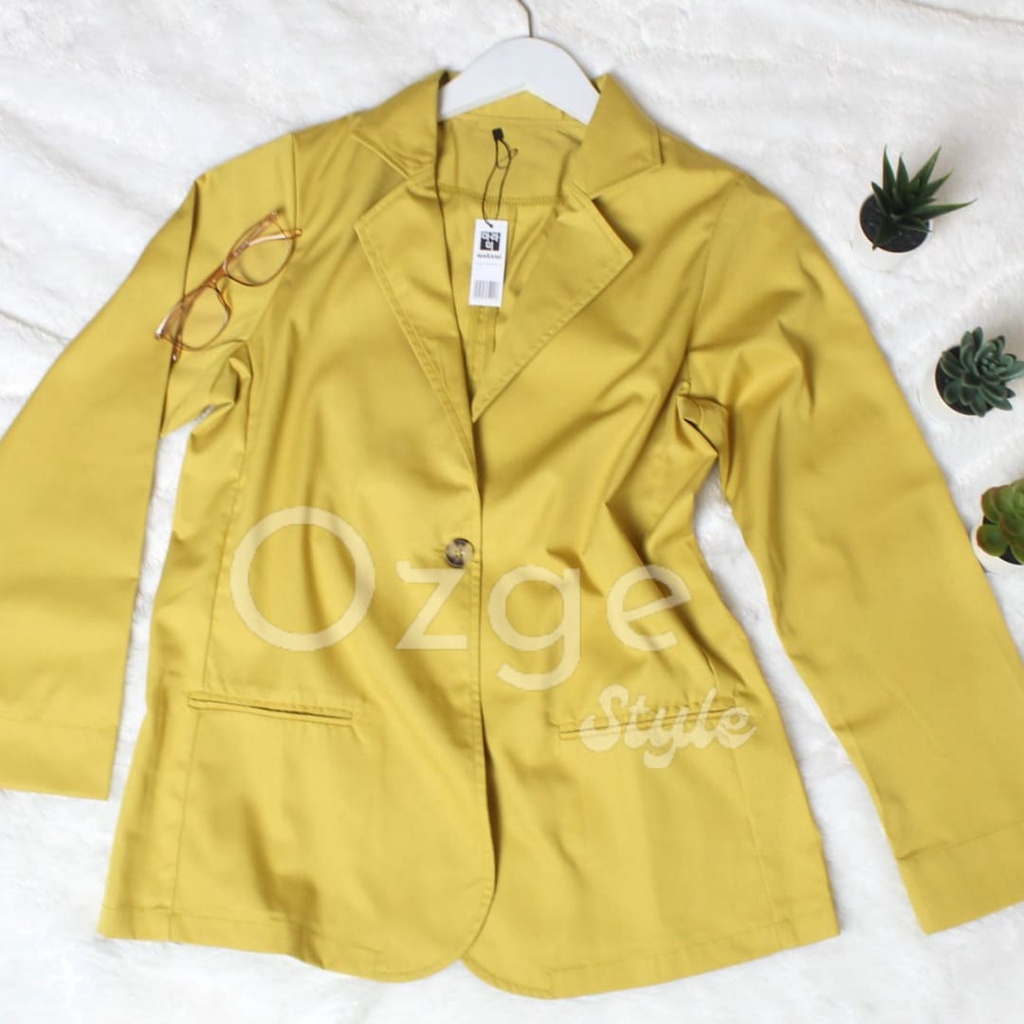 BLEZER CASUAL WANITA PREMIUM  OUTER KOREAN TRENDY TERBARU / BLEZER KERJA WANITA FIT M-L