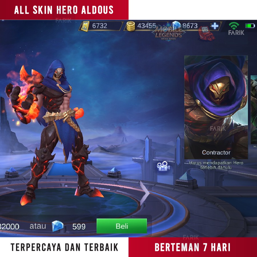 Gift Skin Aldous Mobile Legends Pilih Skin Hero Favorit Resmi Terbaik Termurah Shopee Indonesia