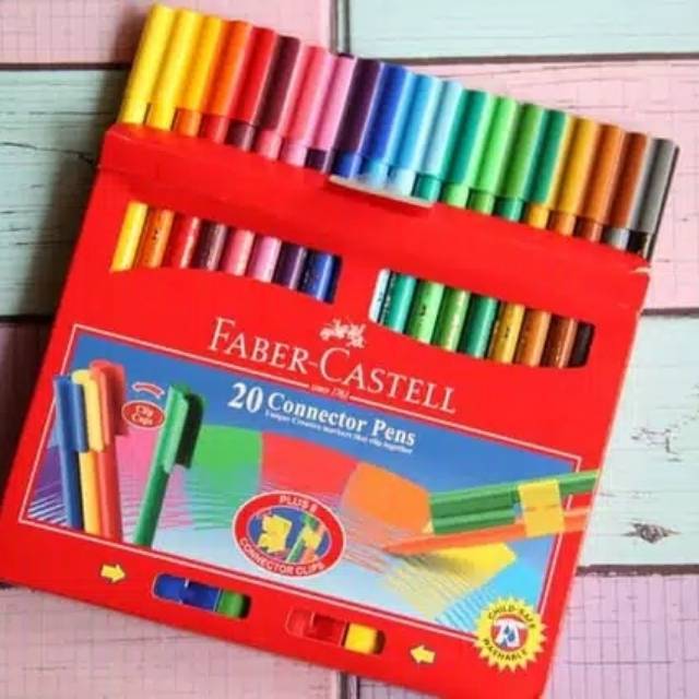 

HJK Connector Pen 20 faber castell / spidol warna 20 warna faber