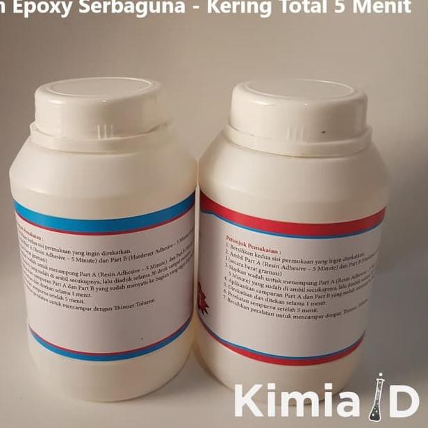 

➤aji™ *BestSeller* Epoxy Resin Kering 5 Menit - (2KG) - Lem Epoxy Kering 5 Menit ,.