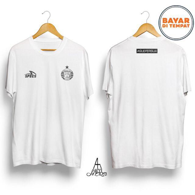 KAOS COMBED 30S GUE PERSIJA DEPAN SPEC LOGO JAKMANIA PERSIJA BAJU TSHIRT