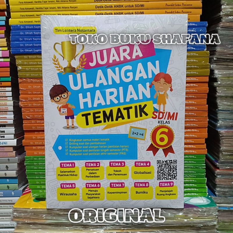 Buku Juara Ulangan Harian Tematik Kelas 6 SD/MI Pustaka Mahardika Kurikulum 2013 ORI