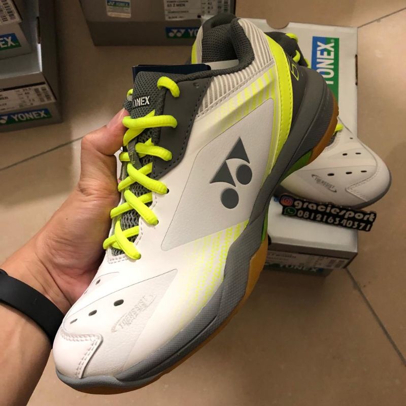 Sepatu Yonex Shb65z3 white lime