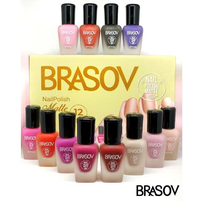 BRASOV KUTEK GO MATTE SERIES NAIL POLISH - CAT KUKU MUSLIMAH HALAL BPOM