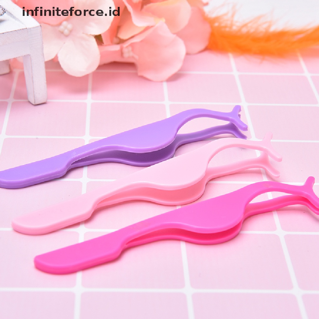 Pinset Extension Bulu Mata Bahan Plastik Untuk Makeup