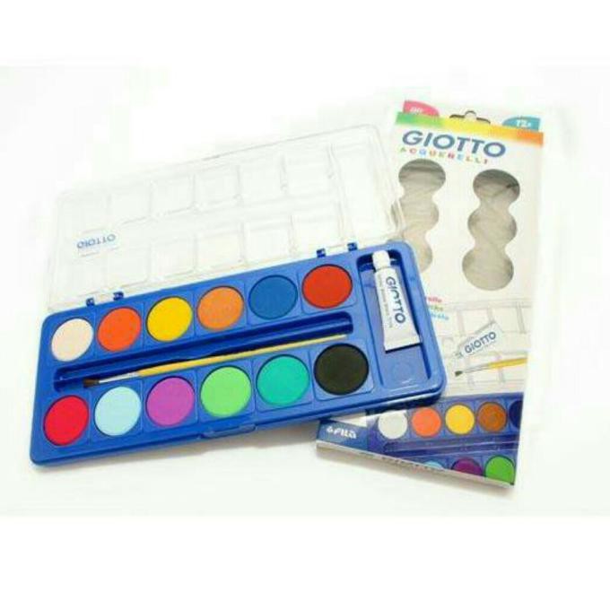

PROMO CAT AIR GIOTTO ACQUARELLI 12 COLOURS FREE KUAS PERALATAN MELUKIS ART SET MENGGAMBAR