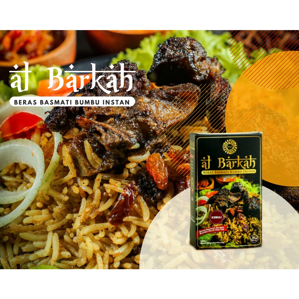 

Nasi Kebuli Kabsah Biryani Mandhi Instan AL-BARKAH Instant Beras BASMATI