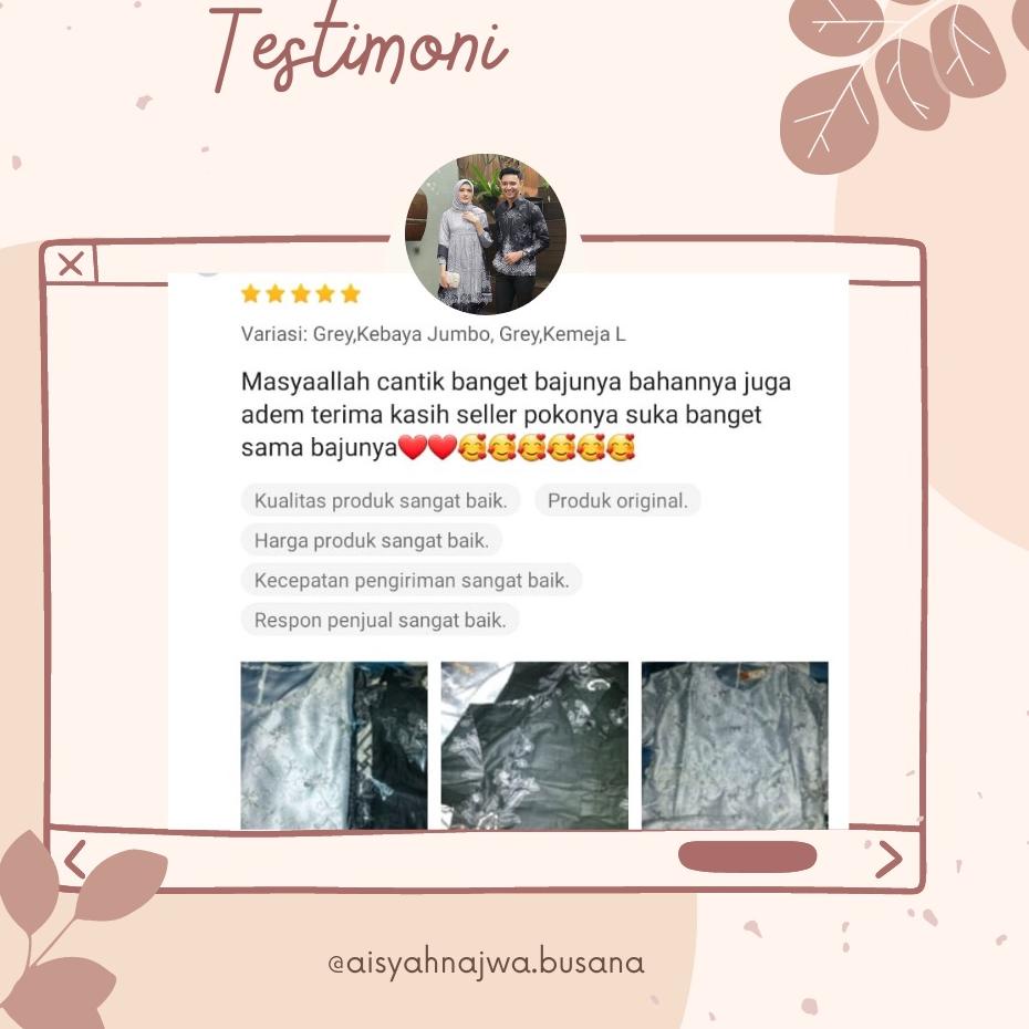 Paling Sesuai.. [BANTING HARGA] kebaya monela  brokat Set Batik Solo Fashion Wanita Gamis Batik Mode