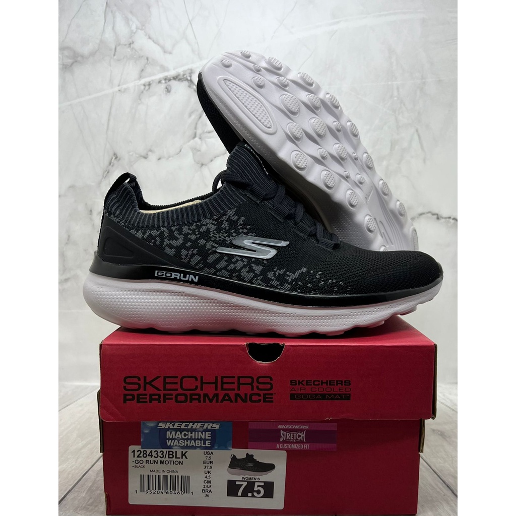 Sepatu Wanita SKECHERS GO RUN MOTION Original 128433/BLK