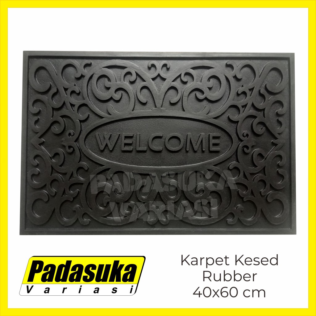 Keset Kaki  Keset Welcome Home Besar Karet Anti Slip 40x60 Keset Outdoor Keset Indoor Pintu Informa