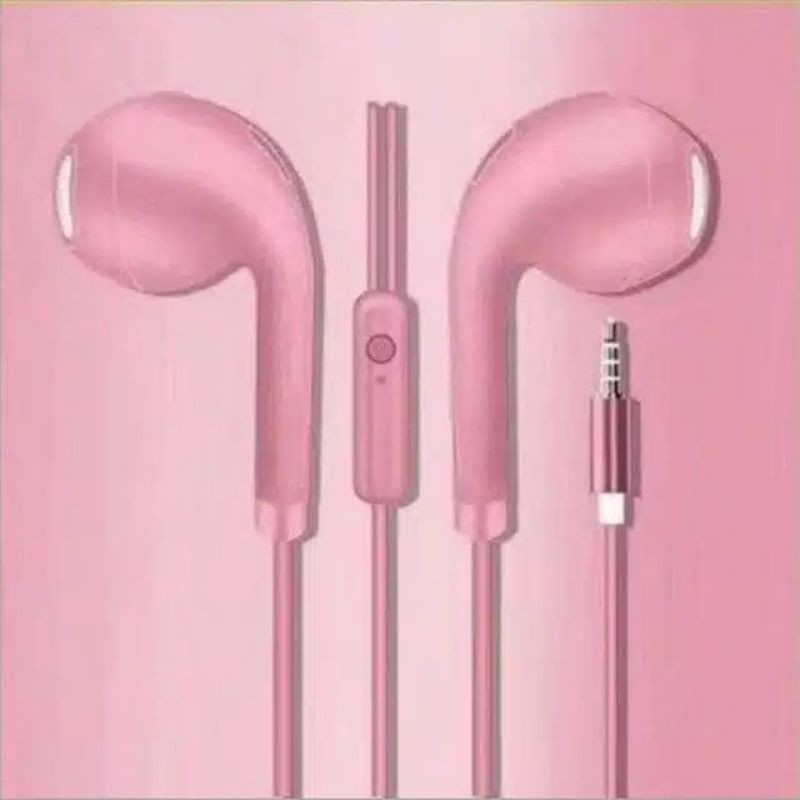 Headset Macaron U19 Universal Earphone Handsfree With Mic Stereo