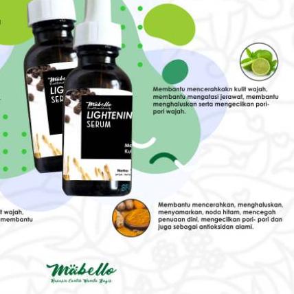 ☆ MABELLO Serum wajah/natural aman mulai usia 15th/mencerahkan melembabkan/ ☎