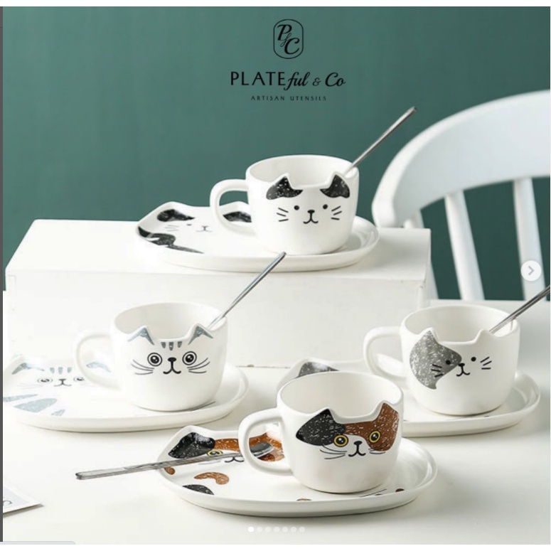 Nekomaru Plate & Mug by Plateful & Co