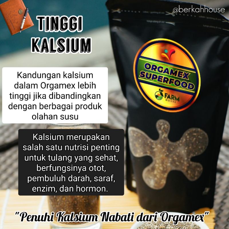 

ORGAMEX SUPERFOOD Biji-bijian Organik kaya omega 3 dan tinggi kalsium (Vegan, Gluten Free)