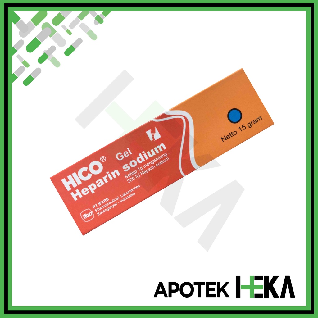 Hico Gel 15 g - Salep Memar Heparin Lebam (SEMARANG)