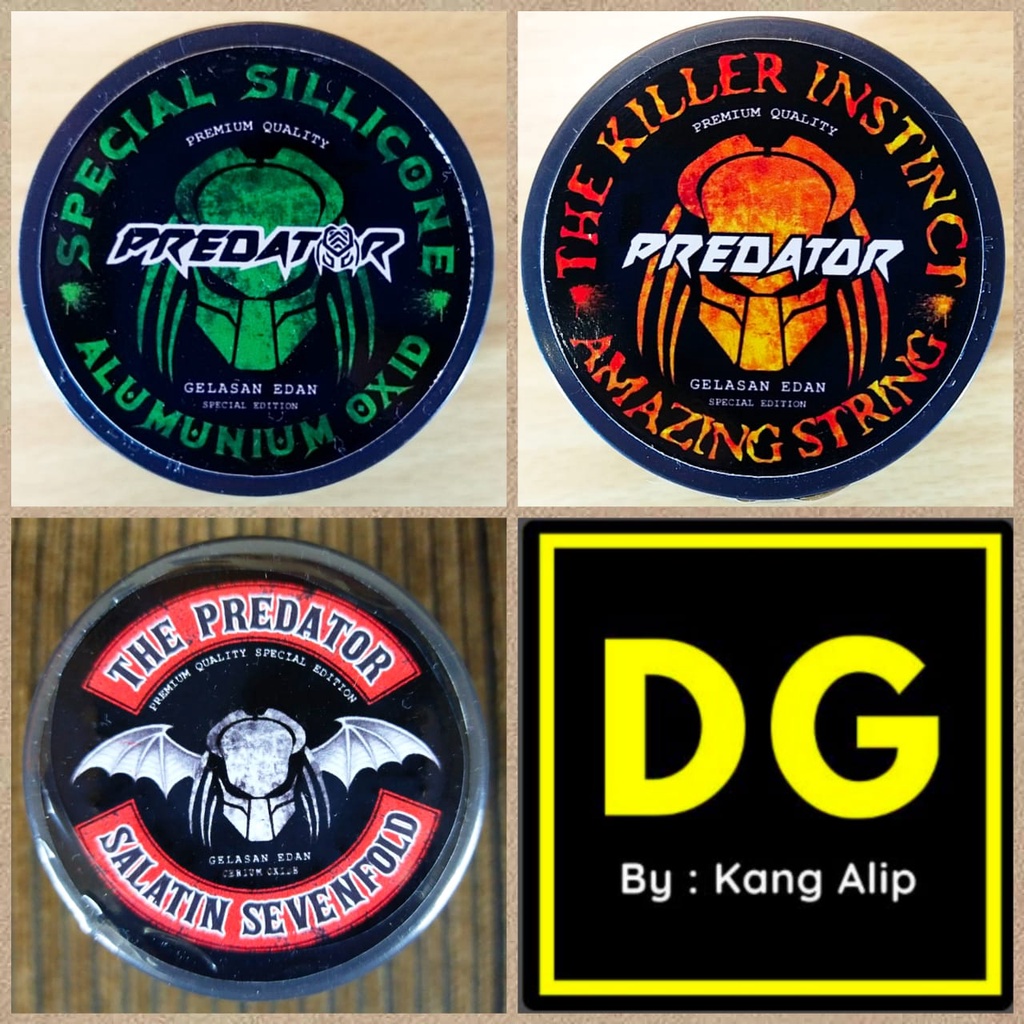 New Gelasan Predator Alumunium Oxid - Killer Instinct - Bandung Sevenfold - Molor 0.22 mm Original