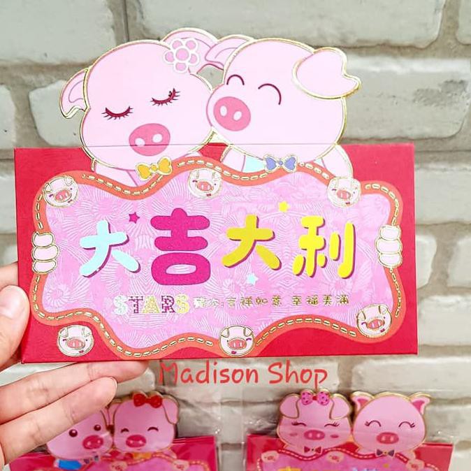 

14.84Ftgrdujh- Angpao Babi Jumbo Isi 3 Ampao Imlek 2019 Angpao Tahun Baru Grosir -Toko-Boneka.