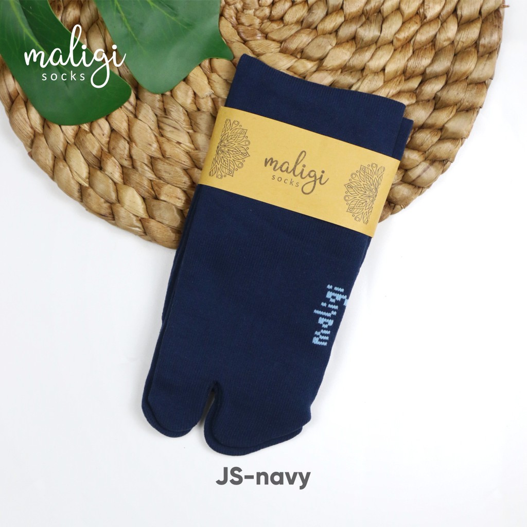 Kaos Kaki Jempol Panjang / Maligisocks / kaos kaki polos/ JL- Cream-NAVY