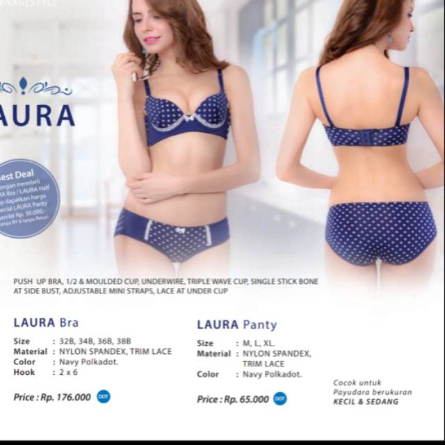 Pakaian dalam Fiori Laura bra promo 1 gratis 1