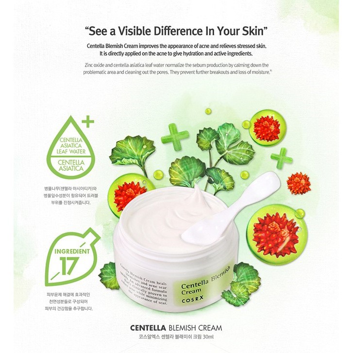 COSRX CENTELLA BLEMISH CREAM 30GR