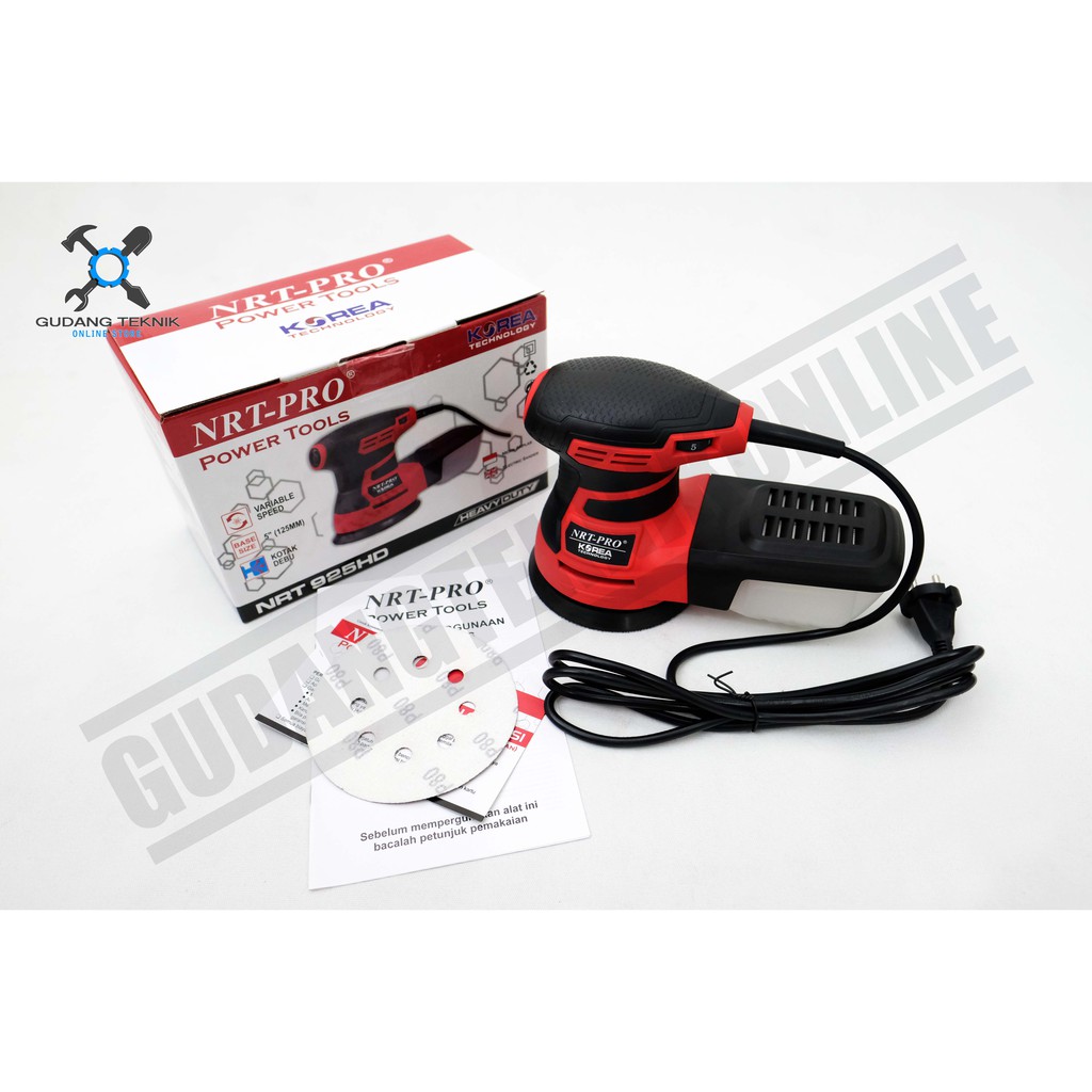 Jual Mesin Amplas NRT PRO 925HD / Mesin Amplas Bulat Orbital Disc