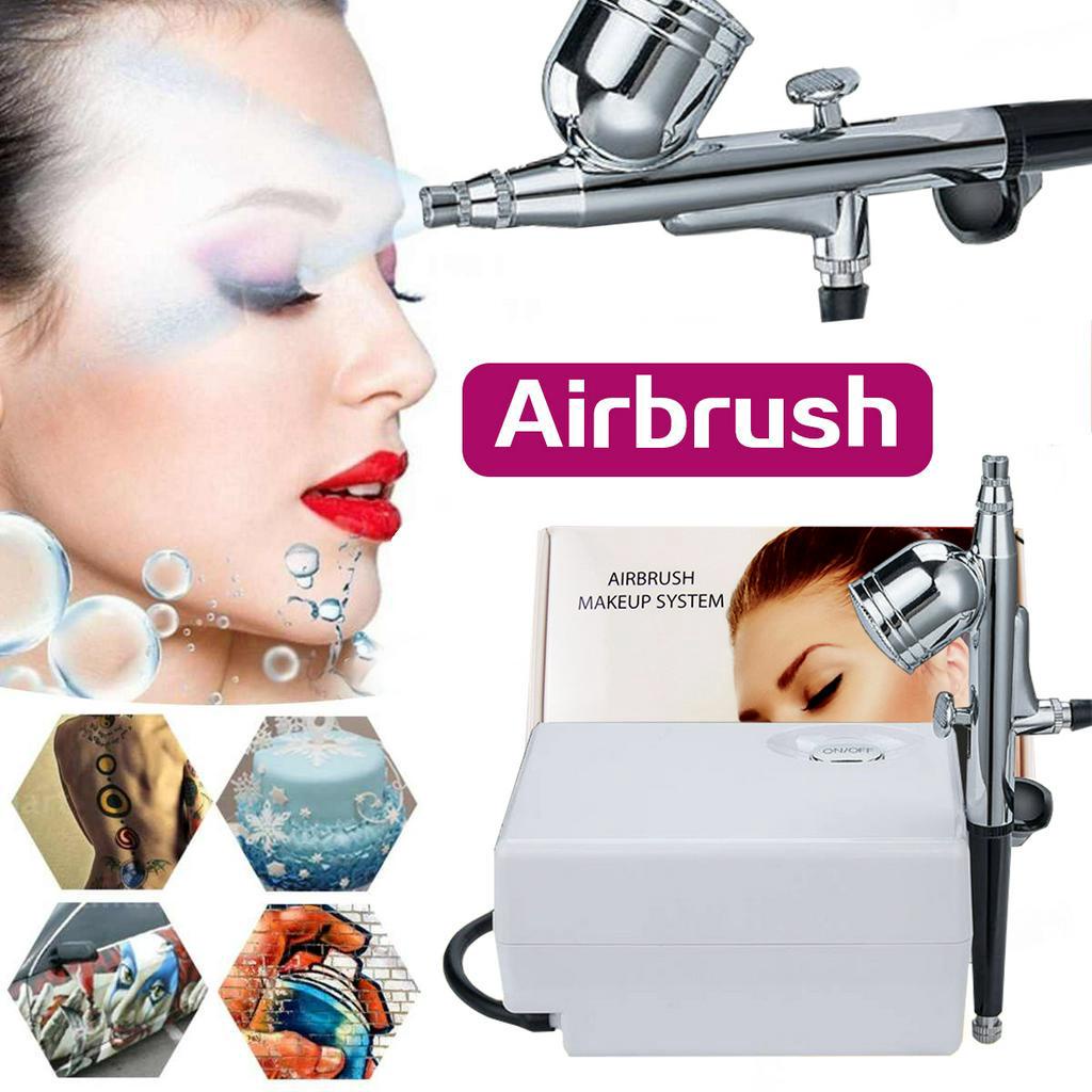 Airbrush Air Set Gravity Feed Air Brush Untuk Penyemprotan Kerajinan Manikur Tato