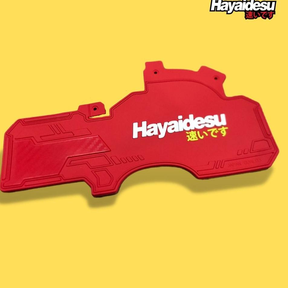 Bagus Dipakai.. Hayaidesu Mudflap Honda Vario 110 Techno Karbu Aksesoris Variasi Penahan Lumpur