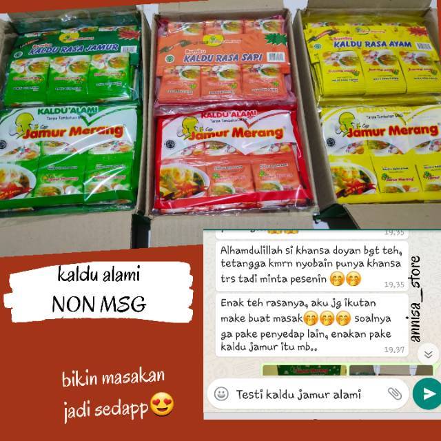 

BPOM KALDU ALAMI NON MSG KALDU SEHAT 30 SACHET (1pack)
