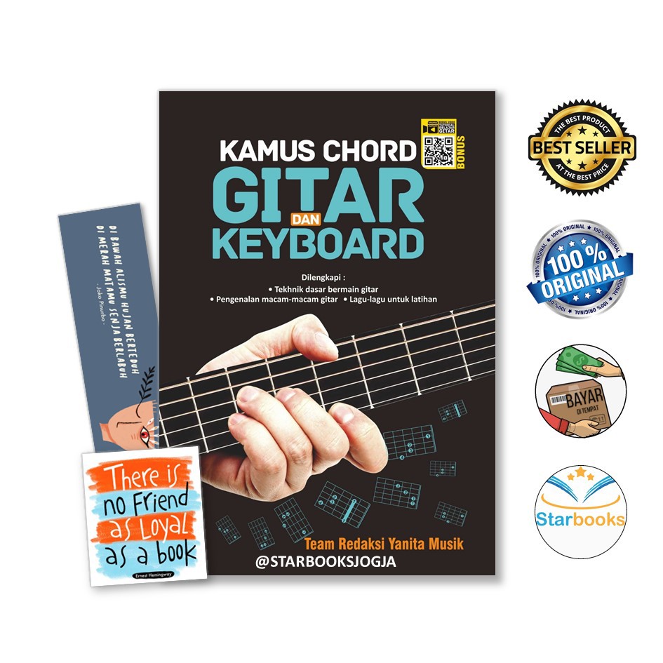 Buku Kamus Chord Gitar Dan Keyboard - Yanita (Musik)