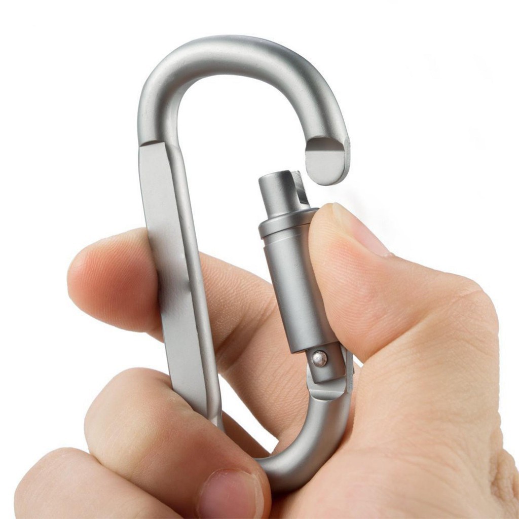 Grab Medan Metal Karabiner Mountaineering 698 Silver GYMTOP