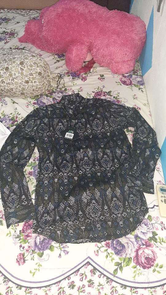 Dgm Fashion  Kemeja Batik Pria Lengan Panjang Songket /kemeja Tribal 5894