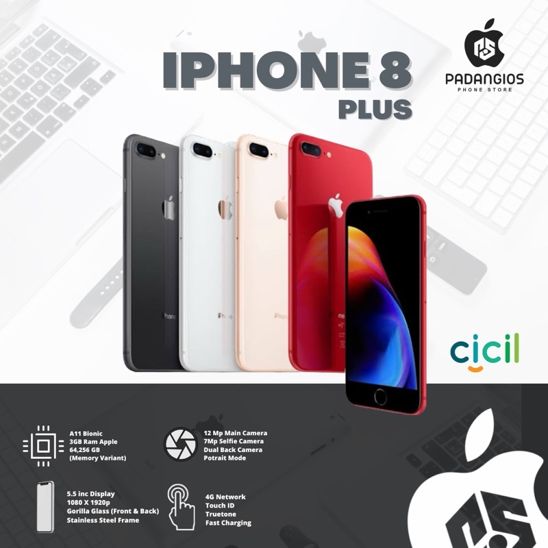Jual Apple iPhone 8 Plus 64gb 256gb Second Mulus Original | Shopee