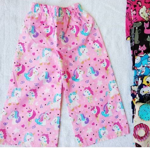 PILIH MOTIF Celana kulot anak perempuan//celana kulot karakter kuda pony