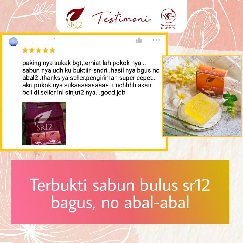 SABUN BULUS SR12 HERBAL BPOM TERLARIS! SABUN WAJAH / SABUN GATAL / BULUS BAR SOAP ORIGINAL AMAN / SABUN MUKA GLOWING PENGHILANG FLEK HITAM DAN PERAWATAN WAJAH BERJERAWAT SABUN BULUS SR12