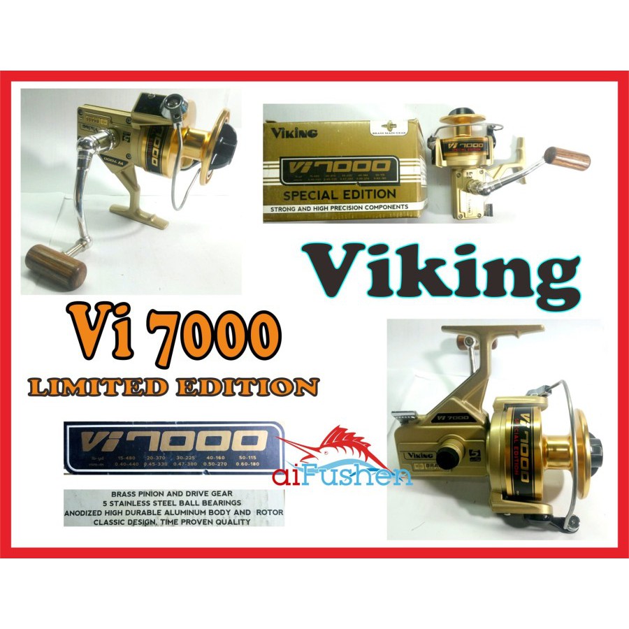Gulungan Pancing Ril Rell Viking VI 7000 Spesial Edition Katrol Senar